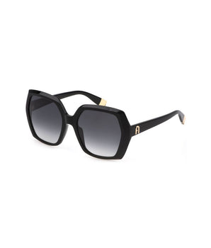 Furla Black Acetate Women Sunglasses