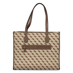 Guess Jeans Brown Polyester Handbag