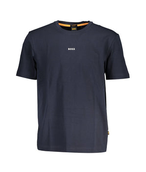 Hugo Boss Blue Cotton T-Shirt