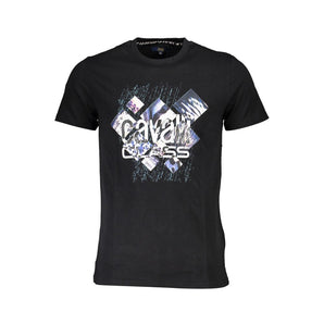 Cavalli Class Black Cotton T-Shirt
