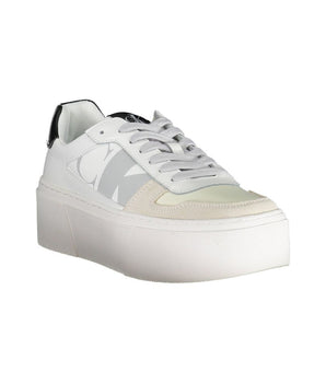 Calvin Klein White Polyester Sneaker
