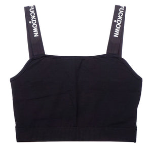 Comme Des Fuckdown Black Cotton Tops & T-Shirt
