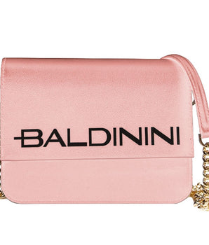Baldinini Trend Pink Calfskin Handbag