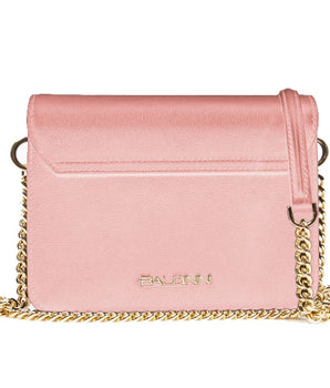 Baldinini Trend Pink Calfskin Handbag