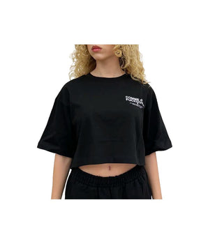 Comme Des Fuckdown Black Cotton Women T-Shirt