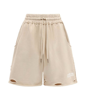 Comme Des Fuckdown Beige Cotton Short