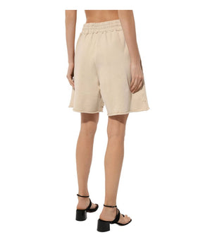 Comme Des Fuckdown Beige Cotton Short