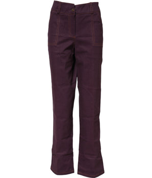 BENCIVENGA Purple High Waisted Tapered Pants