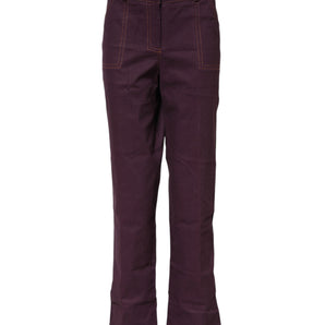 BENCIVENGA Purple High Waisted Tapered Pants