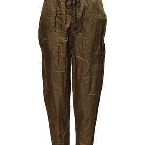 Dsquared² Brown Mid Waisted Women Sweatpants Pants