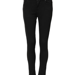 Dolce & Gabbana Black Cotton Stretch Slim Fit Denim Jeans
