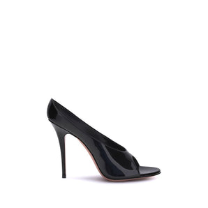 Amina Muaddi Anok leather Sandals