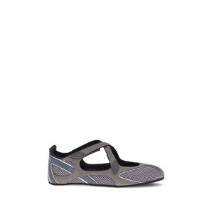 The Attico Gray Polyethylene Ballet Flats