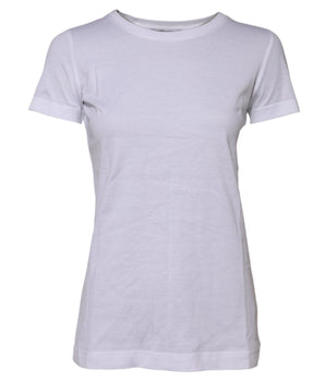 Dolce & Gabbana White Cotton Short Sleeves Round Neck T-shirt
