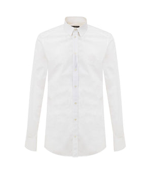Dolce & Gabbana White Cotton Dress Shirt