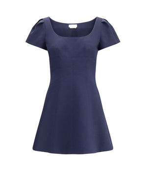 Alexander McQueen Blue Wool Casual Dress
