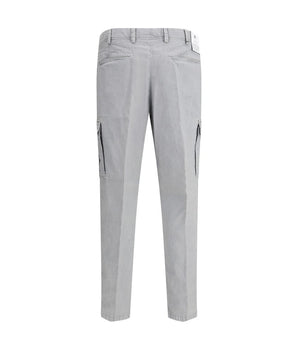 PT Torino Gray Cotton Cargo Pants