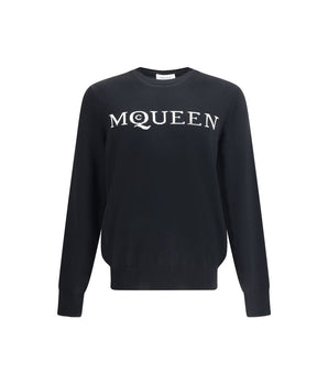 Alexander McQueen Black Wool Sweatshirt