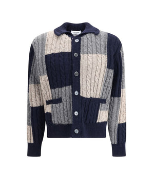 Thom Browne multicolored wool cardigan