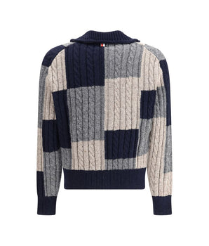 Thom Browne multicolored wool cardigan