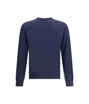 Dsquared² Blue Fleece Wool Sweatshirt