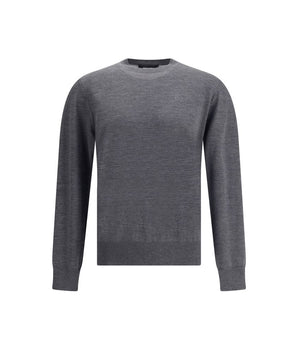 Dsquared² Gray Fleece Wool Sweatshirt