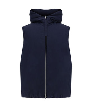 Jil Sander Blue Polyester Sleveless Jacket