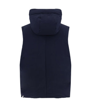 Jil Sander Blue Polyester Sleveless Jacket