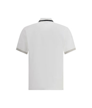 Ferragamo White Cotton Polo Shirt