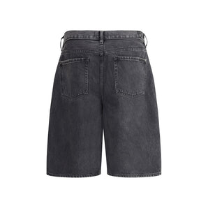 7FOR Denim Caviar Shorts