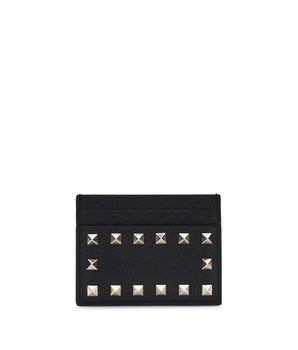 Valentino Garavani Black Calf Leather Bos Taurus Wallet