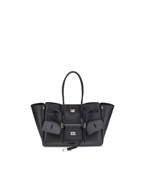 Balenciaga Black Calf Leather Bos Taurus Shoulder Bag