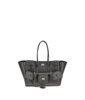 Balenciaga Black Calf Leather Bos Taurus Shoulder Bag