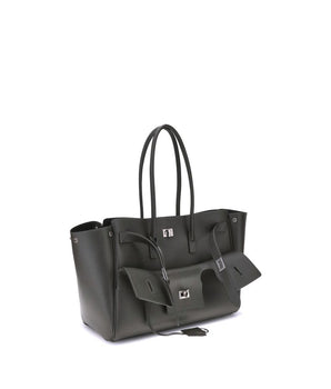 Balenciaga Black Calf Leather Bos Taurus Shoulder Bag