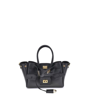 Balenciaga Black Calf Leather Bos Taurus Shoulder Bag