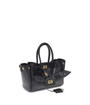 Balenciaga Black Calf Leather Bos Taurus Shoulder Bag
