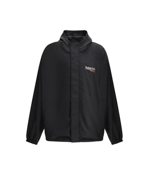 Balenciaga Black Polyester Shell Jacket