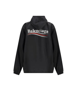 Balenciaga Black Polyester Shell Jacket