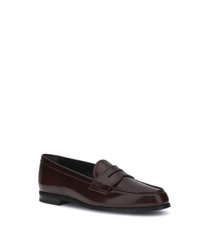Church's Brown Calf Leather Bos Taurus Slip-On Loafers