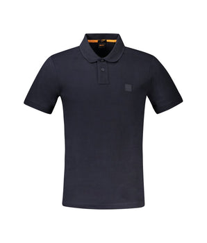 Hugo Boss Blue Cotton Polo Shirt