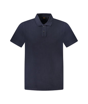 Hugo Boss Blue Cotton Polo Shirt