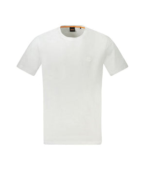 Hugo Boss White Cotton Men T-Shirt