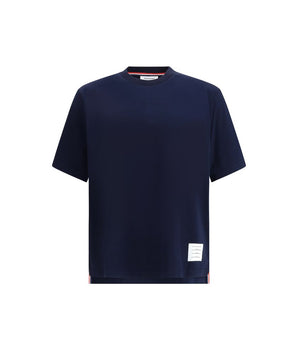Thom Browne Blue Cotton T-Shirt