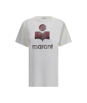 Marant Etoile White Linen T-Shirt