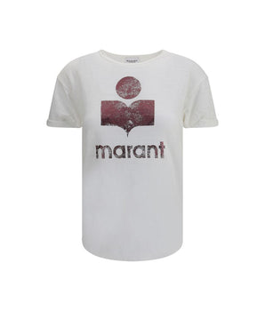 Marant Etoile White Linen T-Shirt