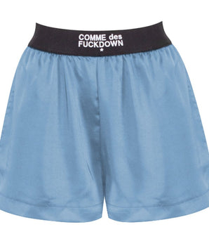 Comme Des Fuckdown Blue Polyester Short