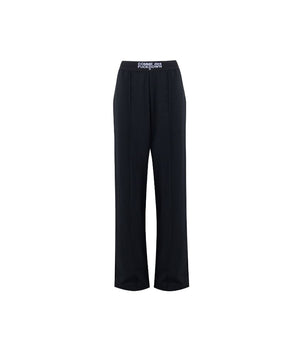Comme Des Fuckdown Black Polyester Women Palazzo Trousers