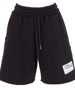 Comme Des Fuckdown Black Cotton Short