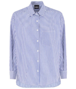 Comme Des Fuckdown Blue Cotton Shirt