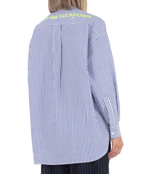 Comme Des Fuckdown Blue Cotton Shirt